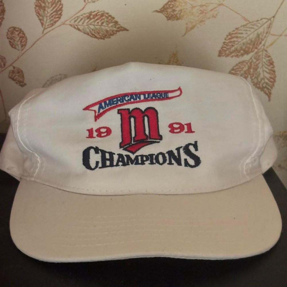 Vintage Minnesota Twins 1991 MLB World Series Champions Snapback Hat